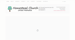 Desktop Screenshot of homesteadumc.org