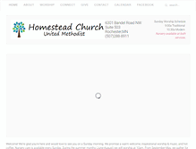 Tablet Screenshot of homesteadumc.org